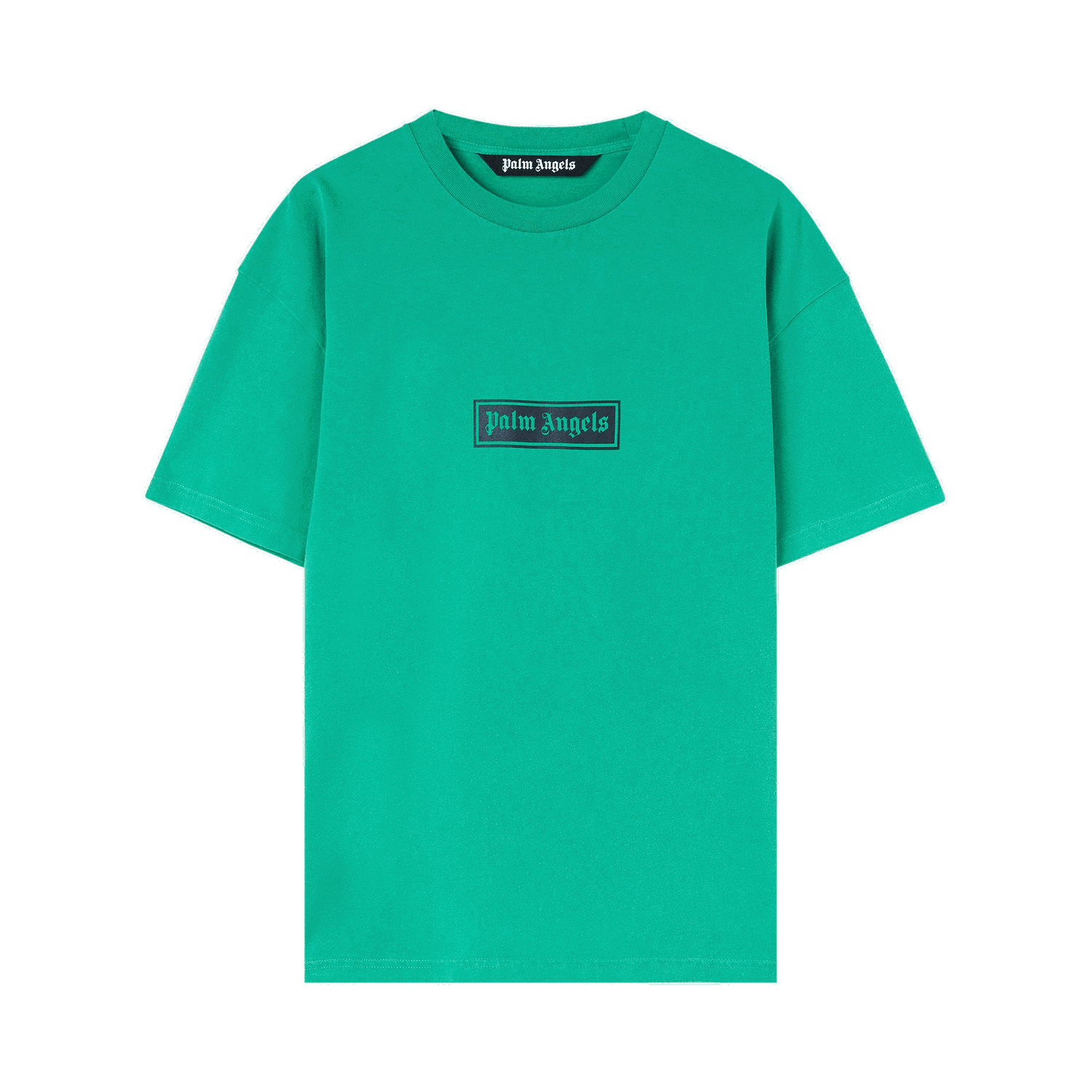 Тениска Palm Angels Garmet Dyed Box Logo Tee Зелено | PMAA065F22JER0015501, 0