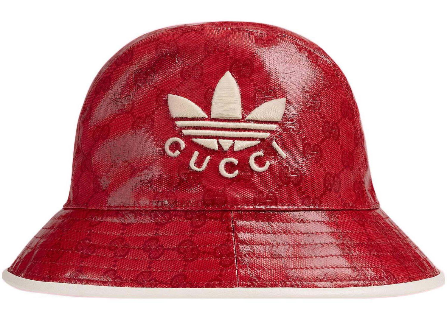 Шапка с козирка Gucci adidas x GG Canvas Fedora Red Червено | 728215 3HAN6 6477, 0