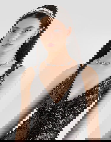 Pокля Dolce & Gabbana Sequined Dress Collection Черно | F6H7MTHLMZMN0000, 3