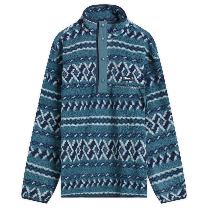 Суитчър Columbia Helvetia II Printed Half Snap Fleece Синьо | 2098461-429