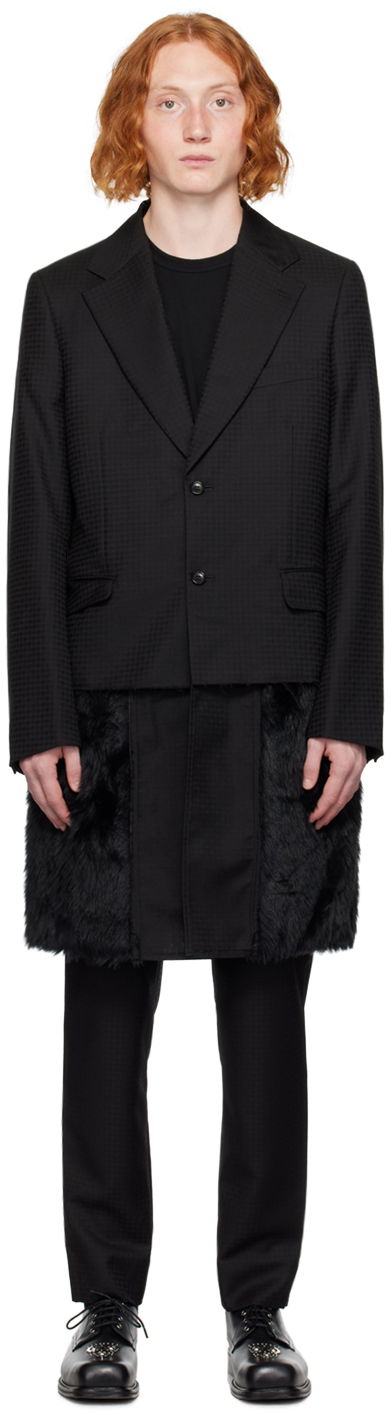 Палта Comme des Garçons Layered Faux-Fur Coat Черно | PL-J029-051-1-1, 0