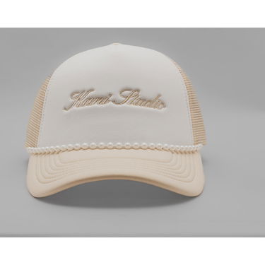 Шапка с козирка Karl Kani Karl Kani Woven Signature Trucker Cap Бежово | KKPD00005189, 1