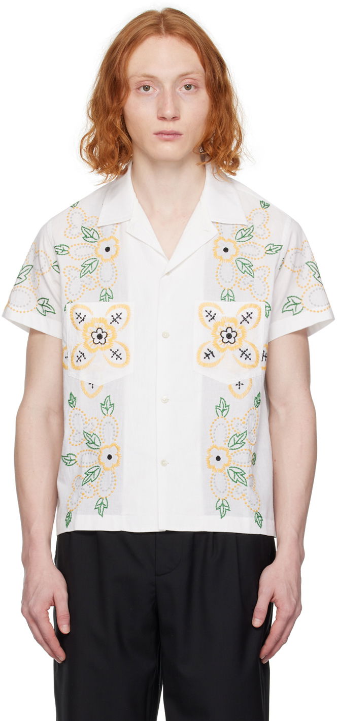 Риза Bode Buttercup Shirt Бяло | MRF23SH062, 0