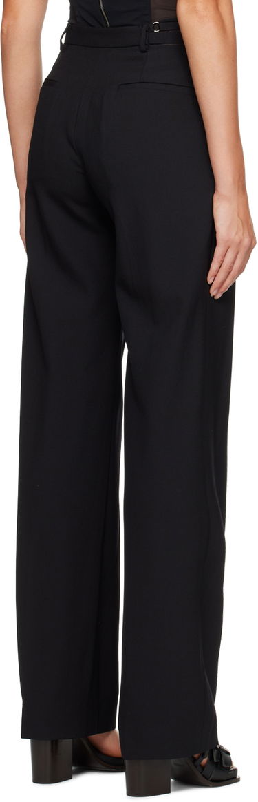 Панталони Dion Lee Black Lingerie High-Waist Dress Pants Черно | C2102R23, 2