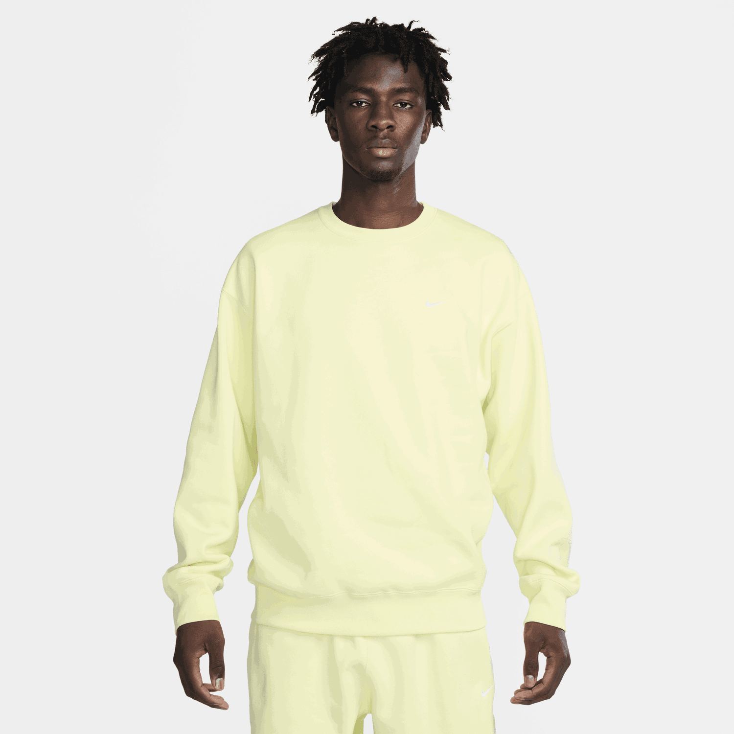 Суитчър Nike Solo Swoosh Fleece Crew Жълто | DX1361-331, 0