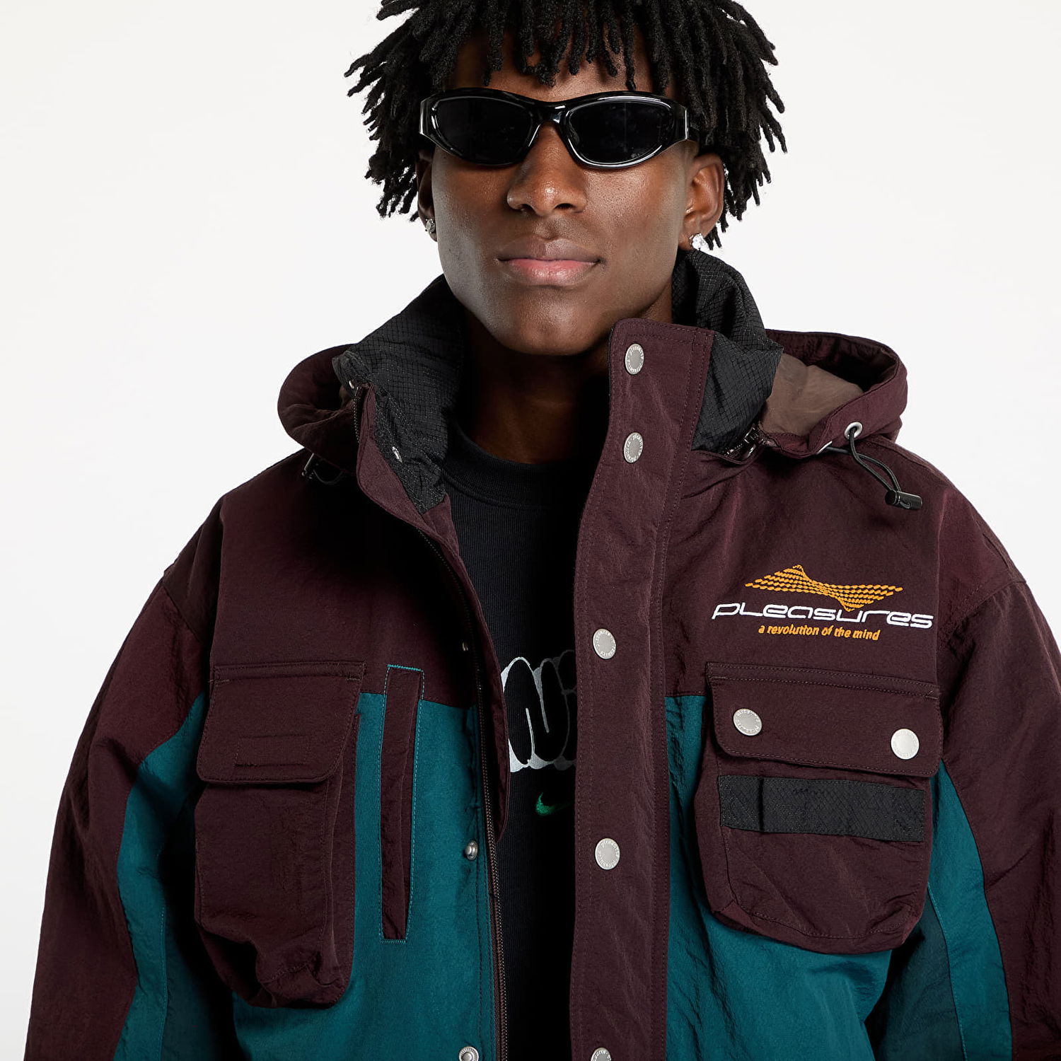 Ветровка Pleasures PLEASURES Revolution Outdoor Jacket Многоцветен | P24W002 BROWN, 1