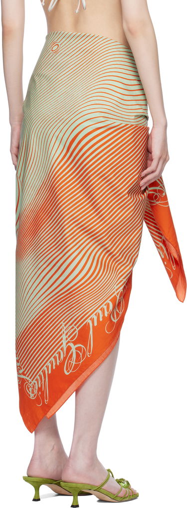 Пола Jean Paul Gaultier Jean Paul Gaultier 'The Pinstripes Body Morphing' Cover-up Skirt Оранжево
 | 25/33-U-JU157-C575-4216, 2