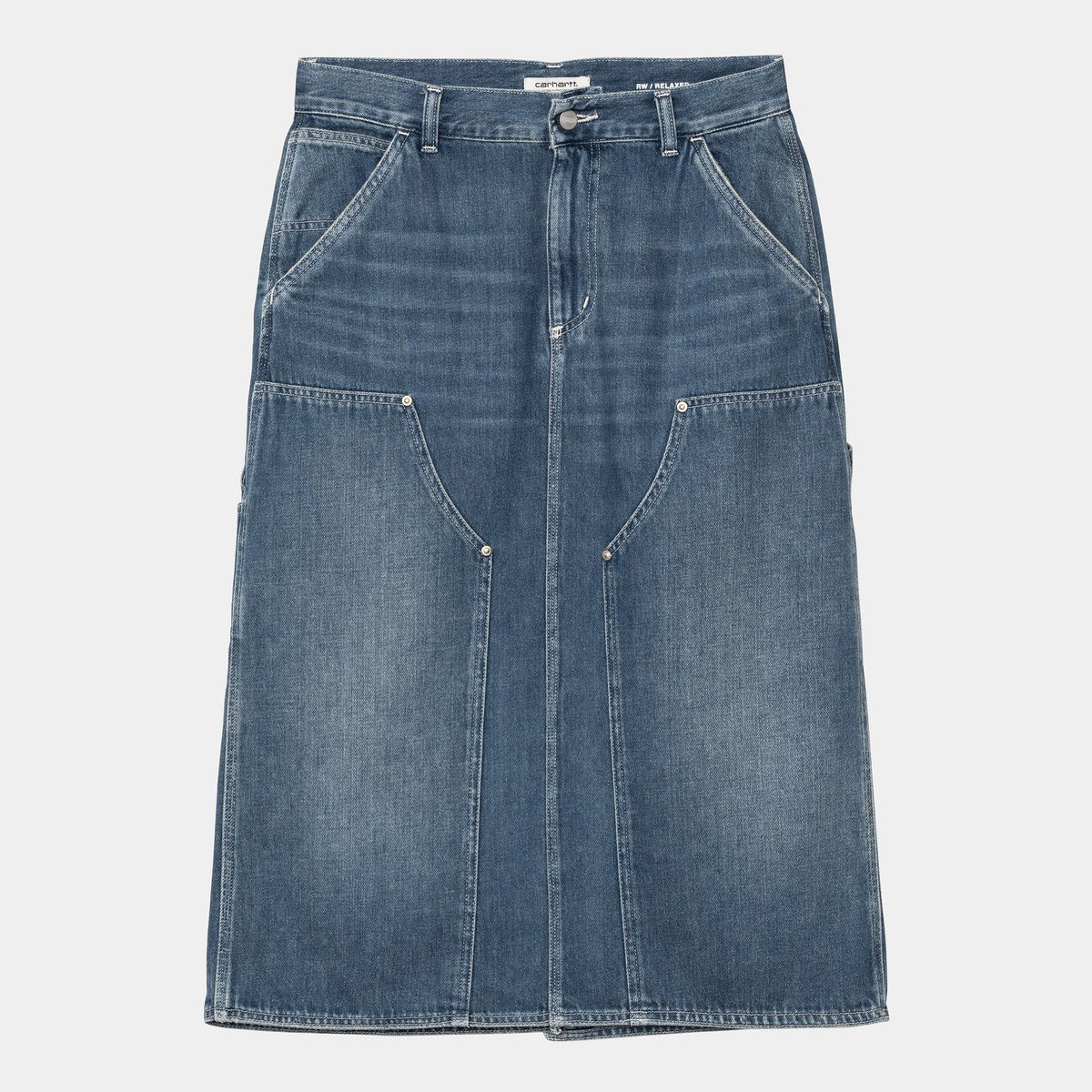 Пола Carhartt WIP Double Knee Denim Skirt Синьо | I035880_4, 1