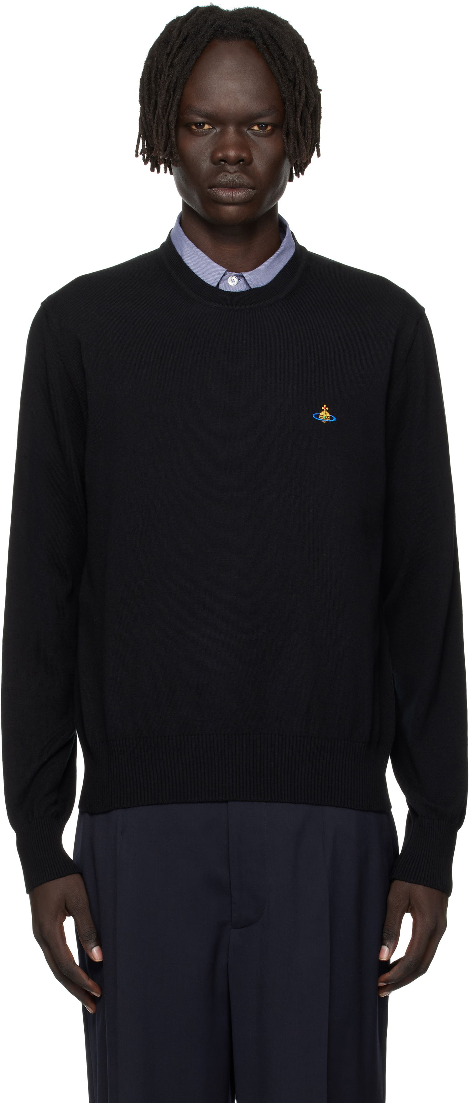 Пуловер Vivienne Westwood Vivienne Westwood Alex Round Neck Sweater Черно | 27010012-Y001V-, 0