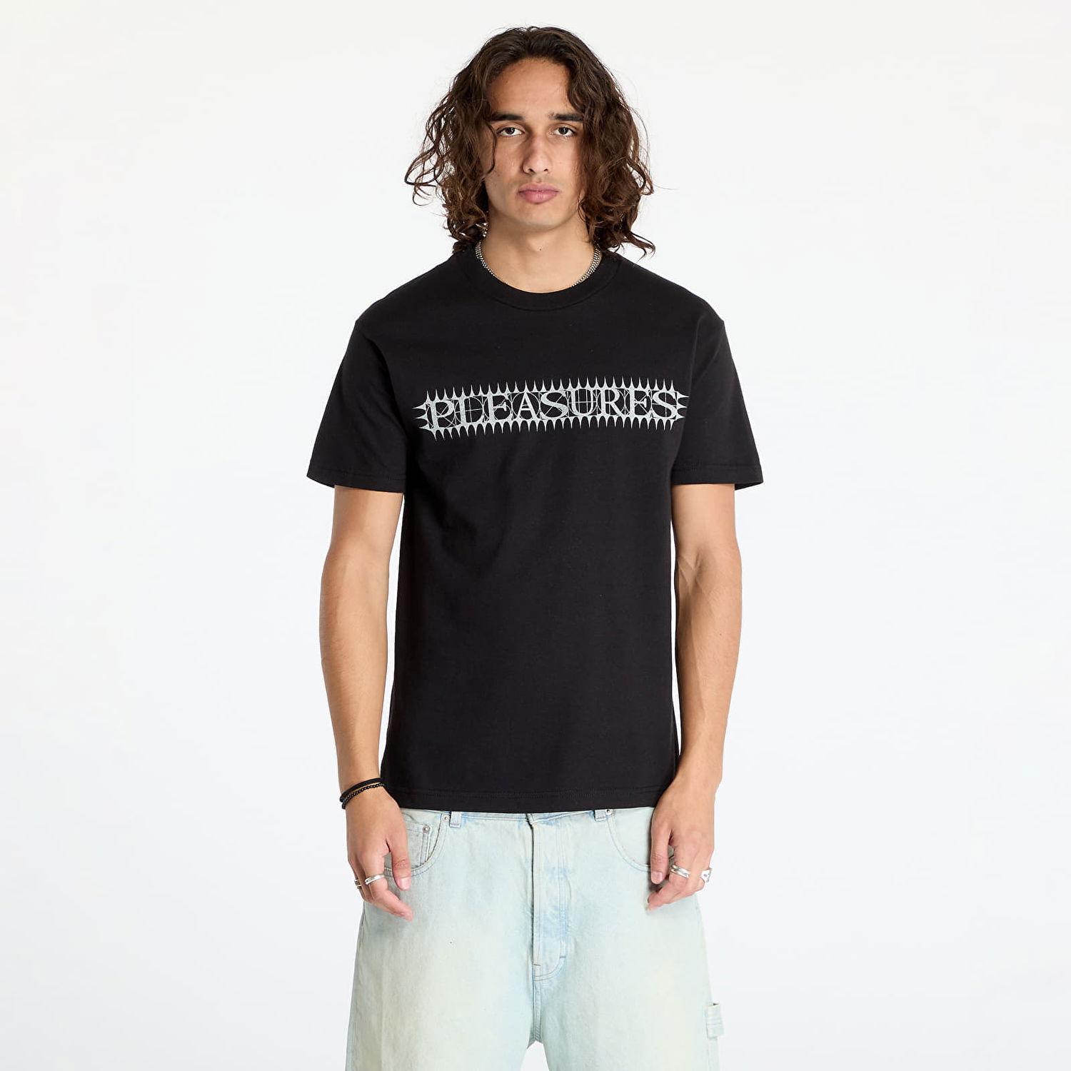 Тениска Pleasures Spike T-Shirt Black Черно | P24F101 BLACK, 0