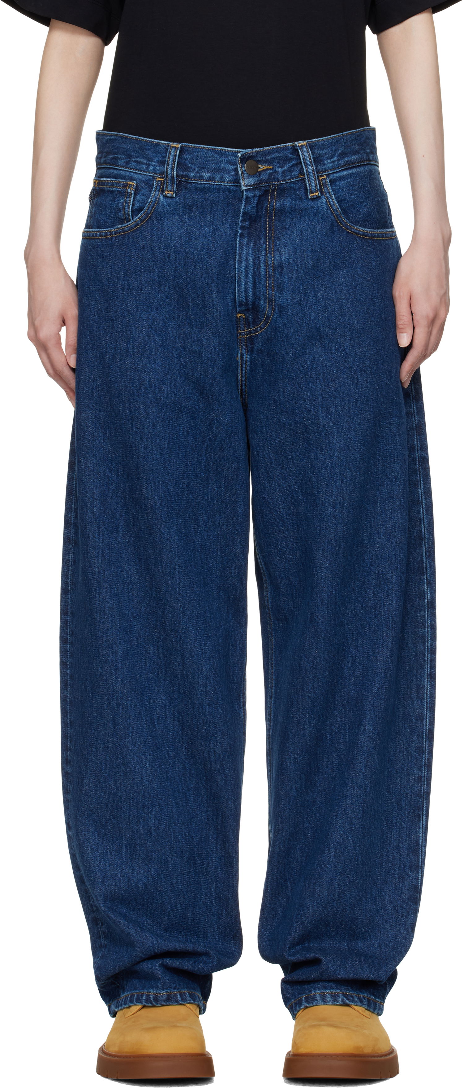 Дънки Carhartt WIP Brandon Loose Fit Jeans Синьо | I031918 0106, 0