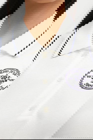 Pокля Sporty & Rich Sporty & Rich Eden Crest Pique Sleeveless Polo Dress Бяло | DR00760666WH50, 3