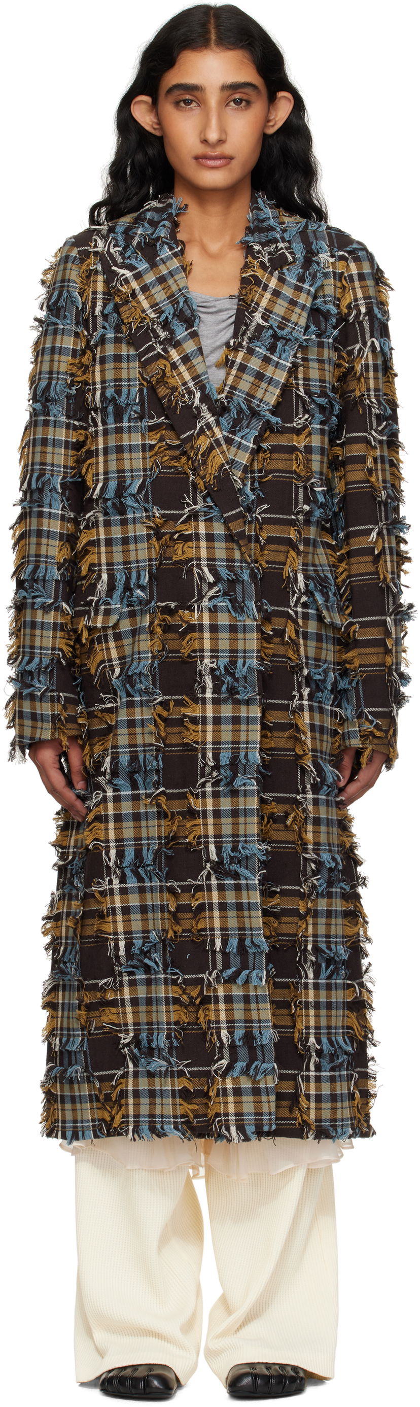 Палта Collina Strada Collina Strada Wolverine Plaid Frayed Coat Многоцветен | XX5217-B