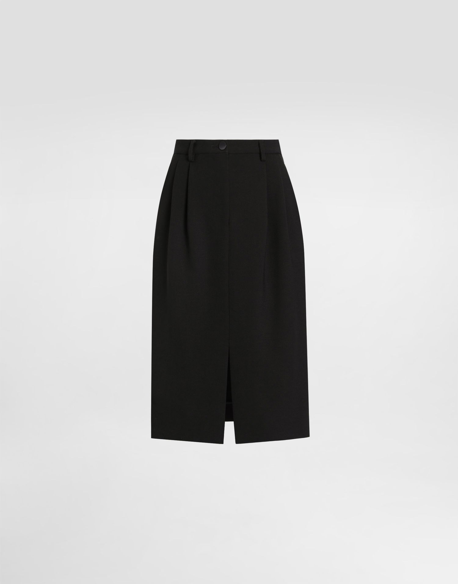 Пола Dolce & Gabbana Dolce & Gabbana Double Wool Crepe Midi Skirt Черно | F4CO8TFU2L8N0000, 0