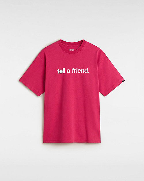 Тениска Vans Vans Tell A Friend T-Shirt, Size L Розово | VN000P4YC9L, 0
