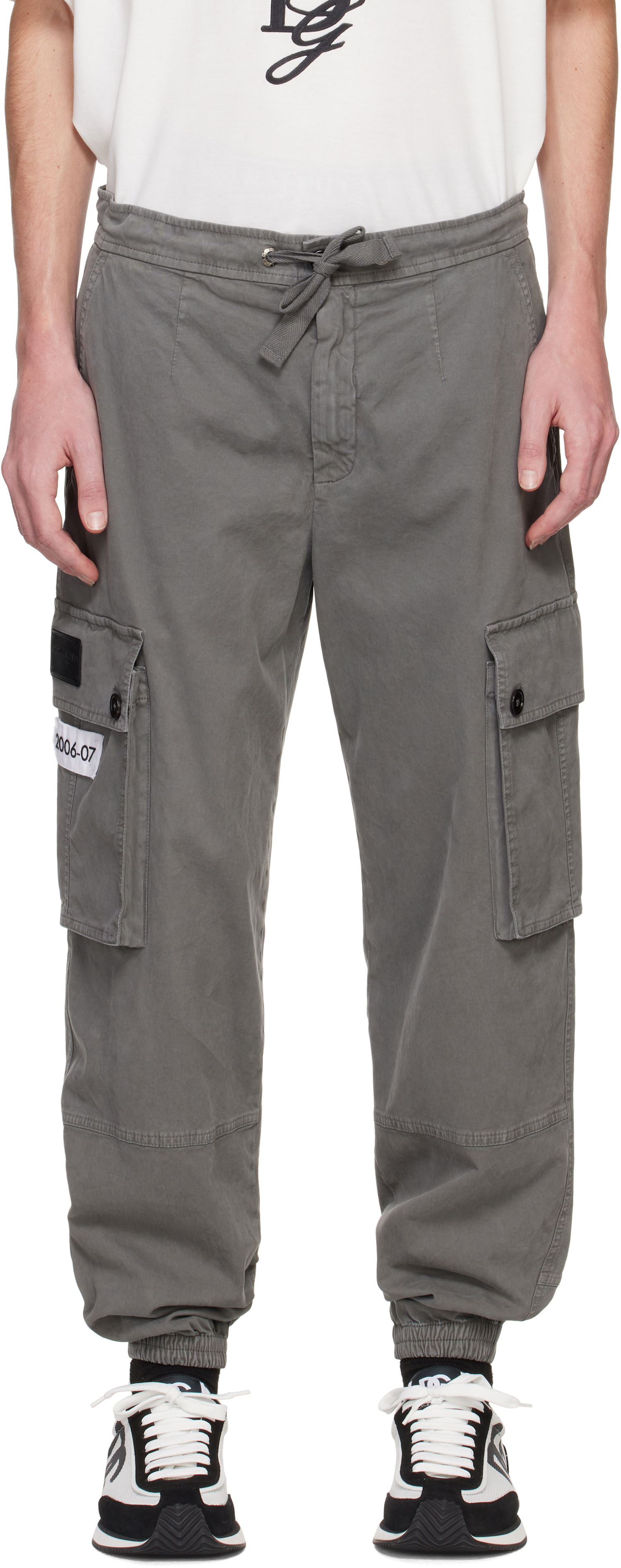 Карго панталони Dolce & Gabbana Cargo Pants Сиво | GVCYHTG8LH2, 0