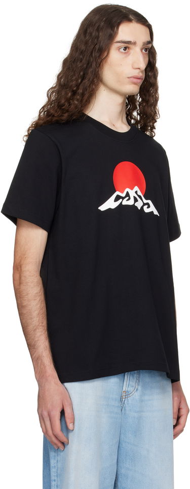 Тениска Casablanca Casablanca Montagne Snow Print T-Shirt Черно | MPF25-JTS-001-02, 1