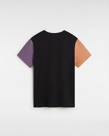 Тениска Vans Colorblock Boyfriend Fit T-shirt Черно | VN000JDK1KP, 1