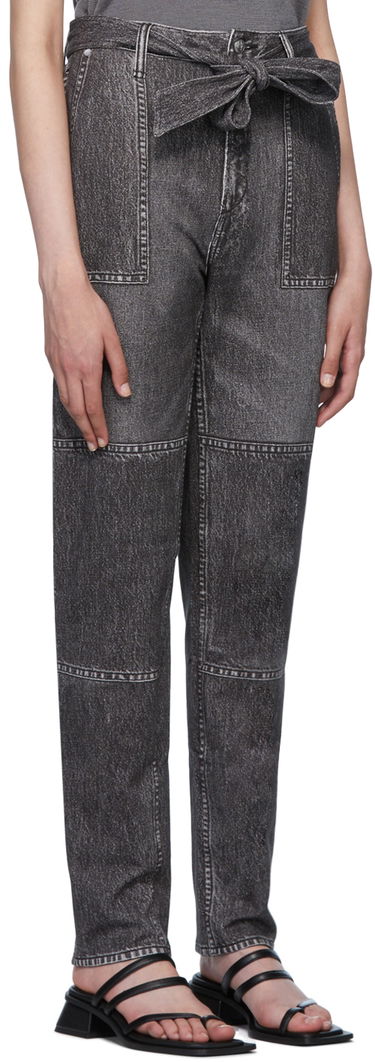 Дънки rag & bone Miramar Mia Denim Tie-Waist Pants Сиво | WCW22P7003LF03, 1