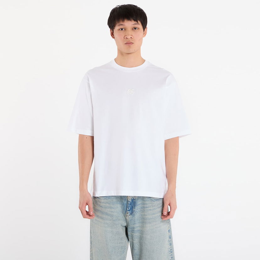 Тениска Filling Pieces T-Shirt Boxy Embroidered XL Бяло | 412520501142 White
