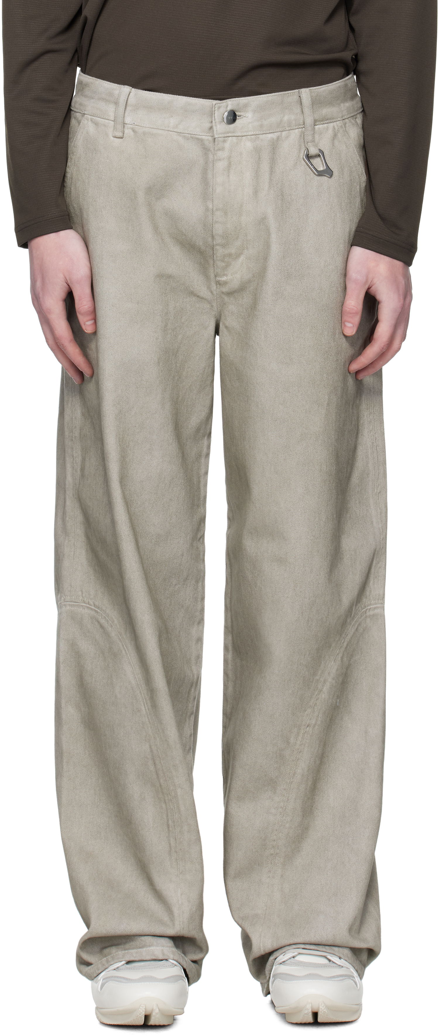 Дънки HELIOT EMIL HELIOT EMIL Basalt Loose Fit Jeans Бежово | PREAW25_M_10_189_DGY05WSH_CO, 0