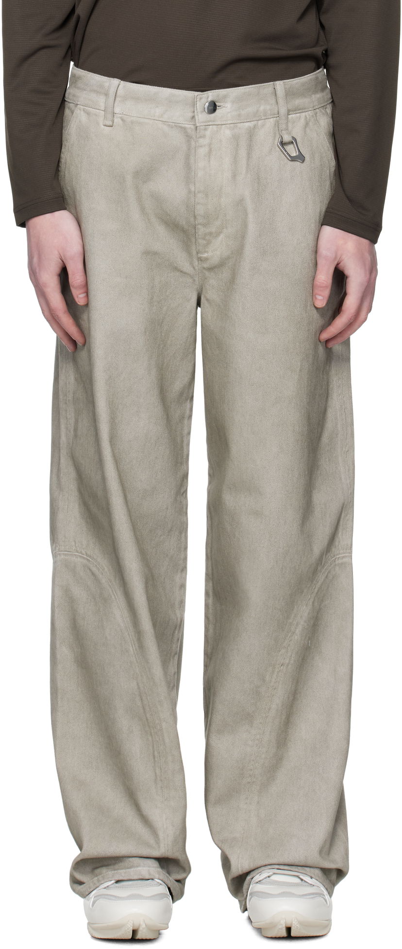 Дънки HELIOT EMIL HELIOT EMIL Basalt Loose Fit Jeans Бежово | PREAW25_M_10_189_DGY05WSH_CO