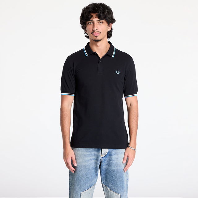 T-shirt The Twin Tipped Shirt Black/ Ecru/ Soft blue M