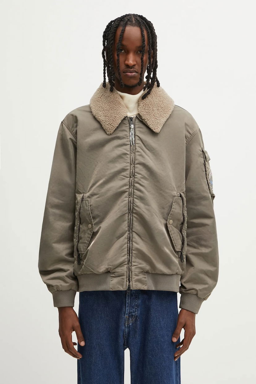 Яке бомбър Napapijri Napapijri A-Nemes Bomber Jacket Сиво | NP0A891XN1T1