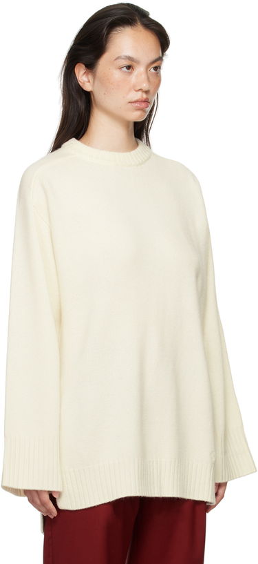 Пуловер Loulou de Saison Loulou de Saison Safi Ribbed Knit Sweater Червено | SAFI, 4