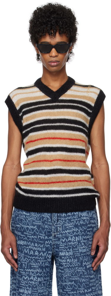 Пуловер Marni Marni Striped Fuzzy Vest Многоцветен | CVMG0136Q0 UFU178, 0
