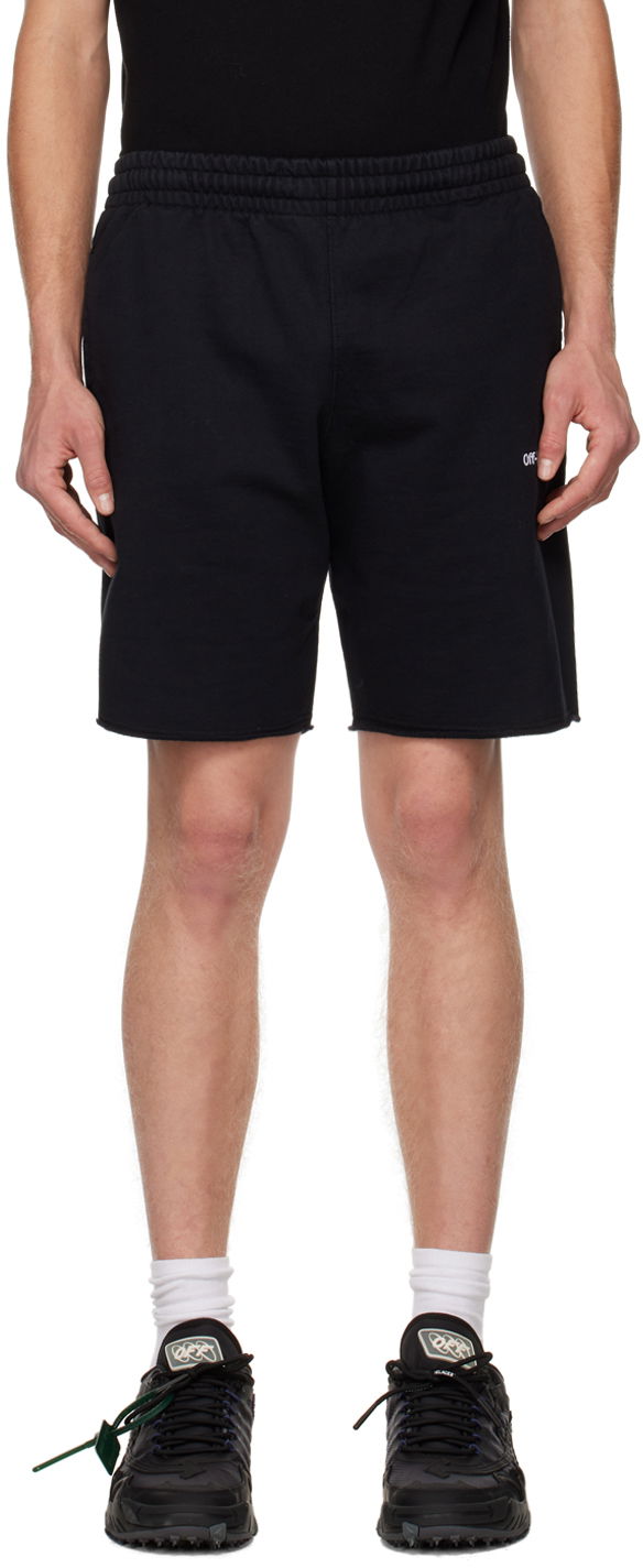 Black Helvetica Shorts