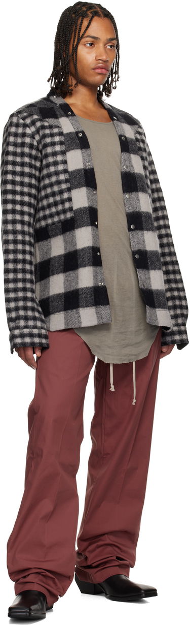 Панталони Rick Owens Concordians Dietrich Drawstring Trousers Бургунди | RU02E1378 TE, 3