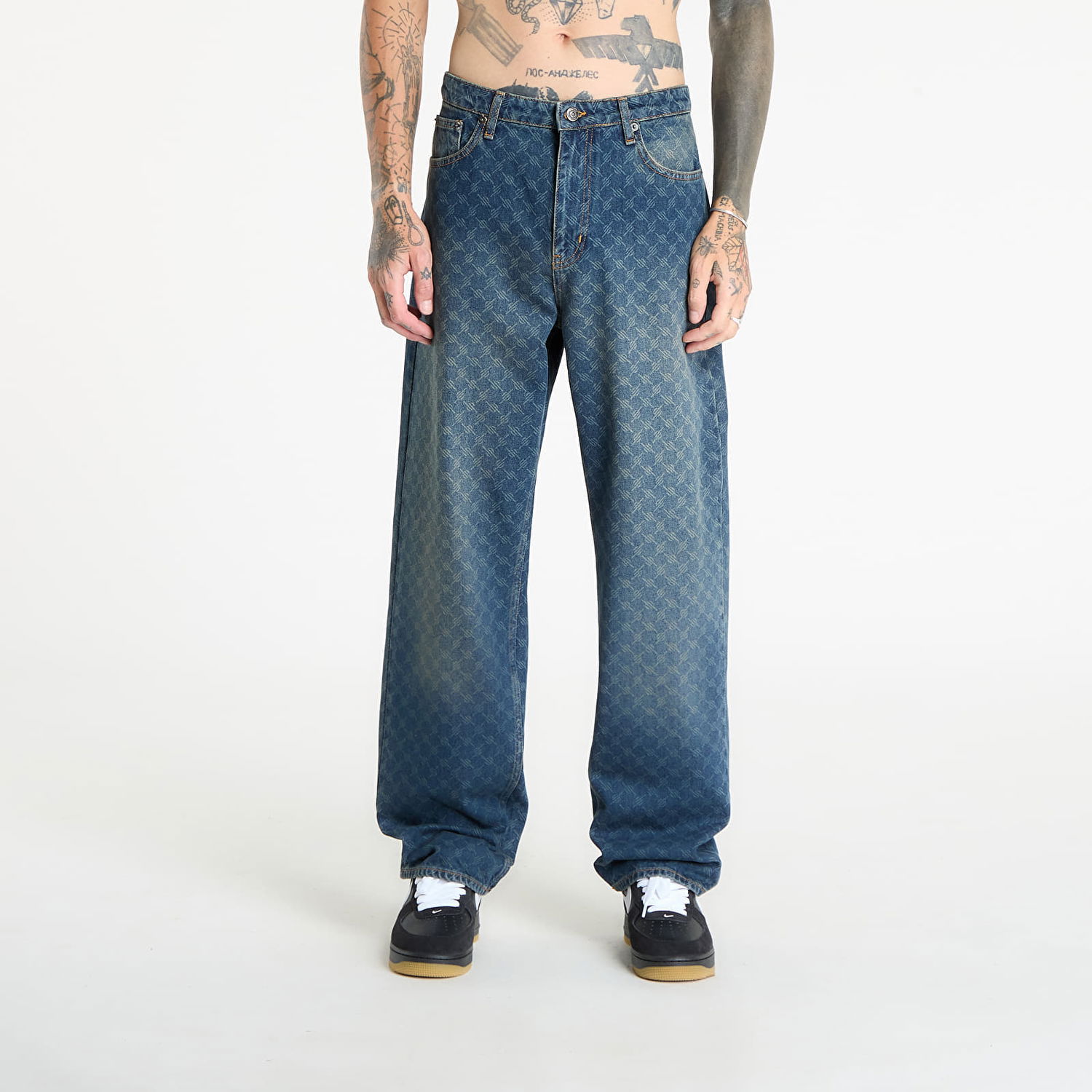 Дънки DAILY PAPER Daily Paper Amba Monogram Jeans Синьо | 2411141, 0