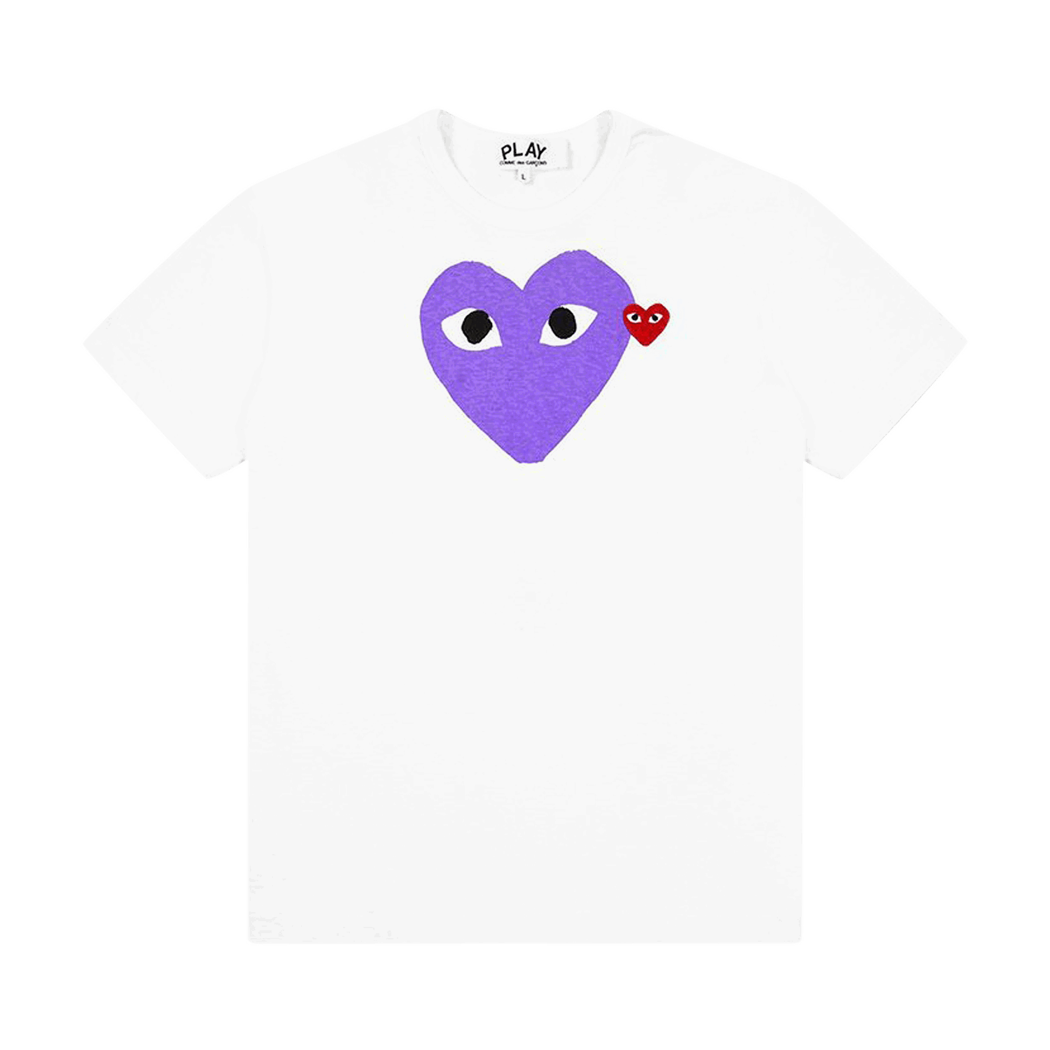 Тениска Comme des Garçons PLAY Red Emblem Heart T-Shirt Бяло | az t106 051 1, 0