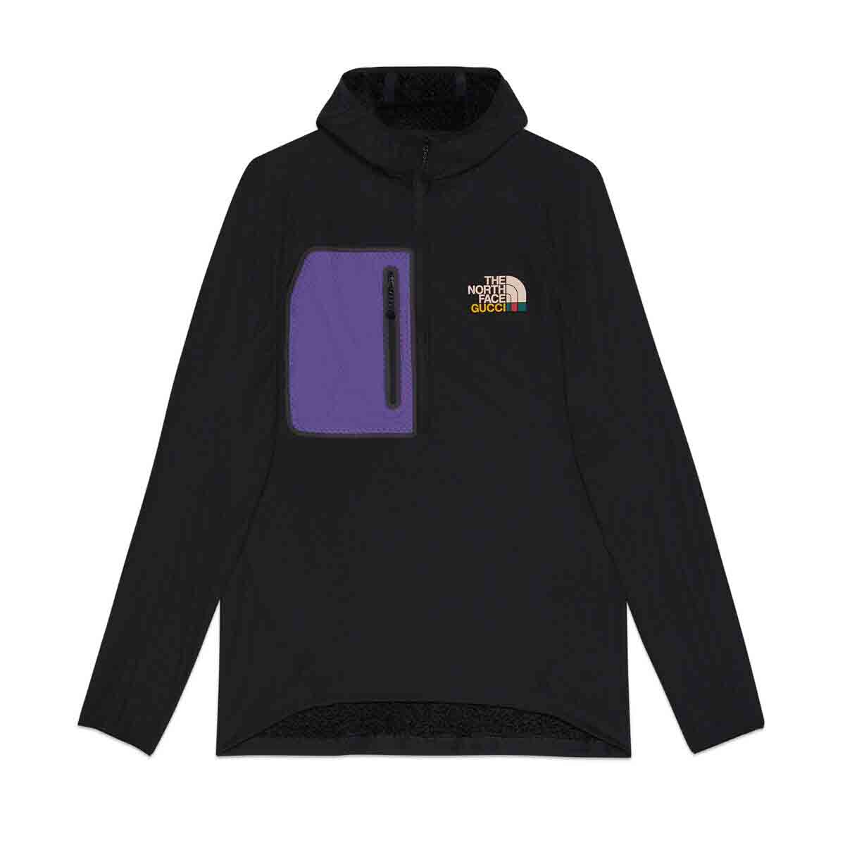 Пуловер Gucci The North Face x Fleece Crewneck Черно | 663909 ZM0C1 1071, 0