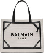 Balmain B-Army Raffia Tote