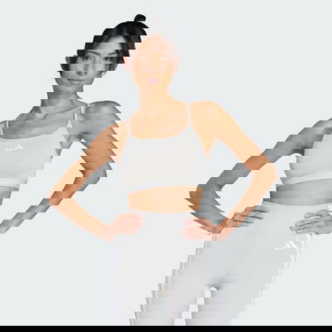 Сутиен adidas Performance Training 3-Stripes Sports Bra Бежово | JJ0868, 0