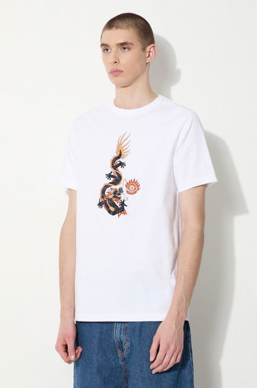 Тениска Maharishi Maharishi Original Dragon Graphic T-Shirt Бяло | 5125.WHITE, 3