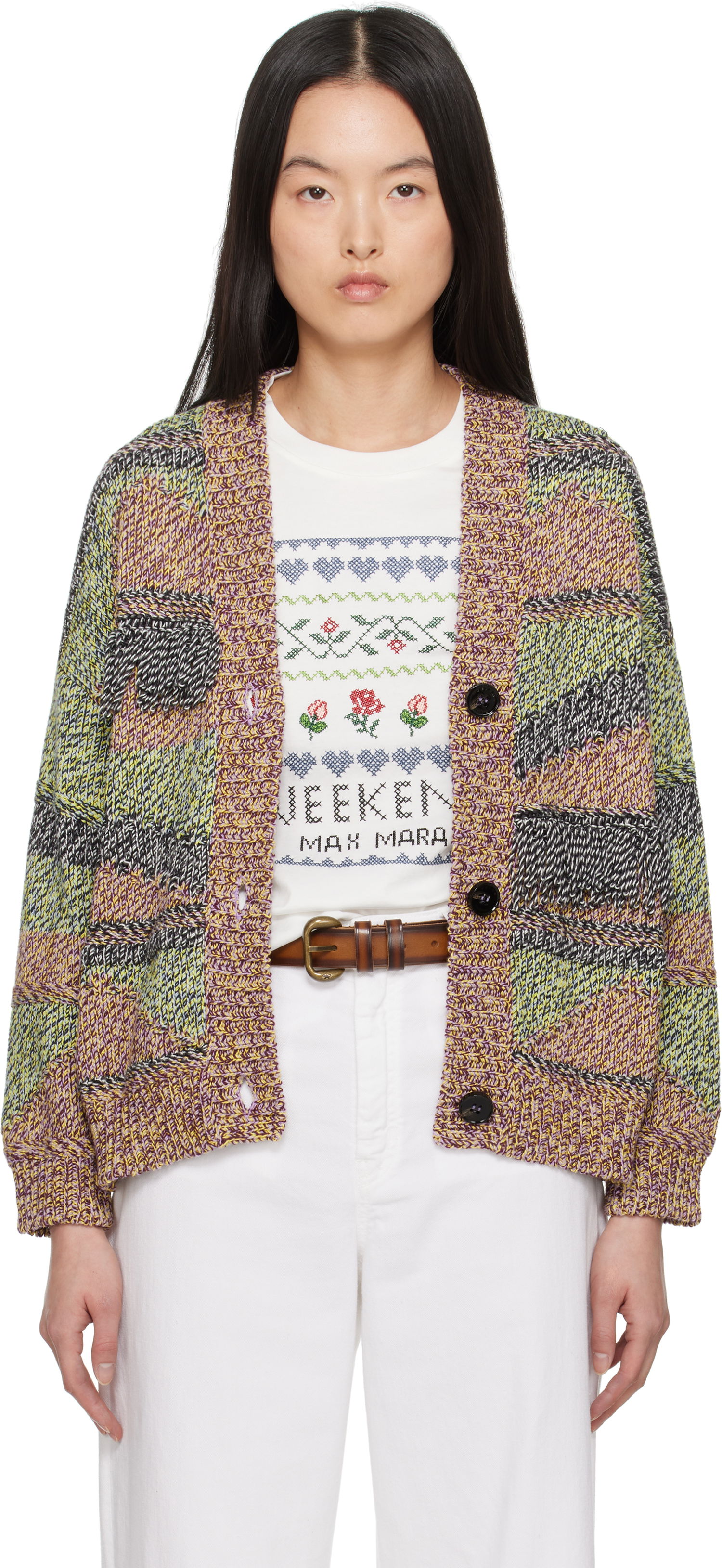 Пуловер Max Mara Weekend Max Mara Bric Knit Cardigan Многоцветен | 2515341021600, 0