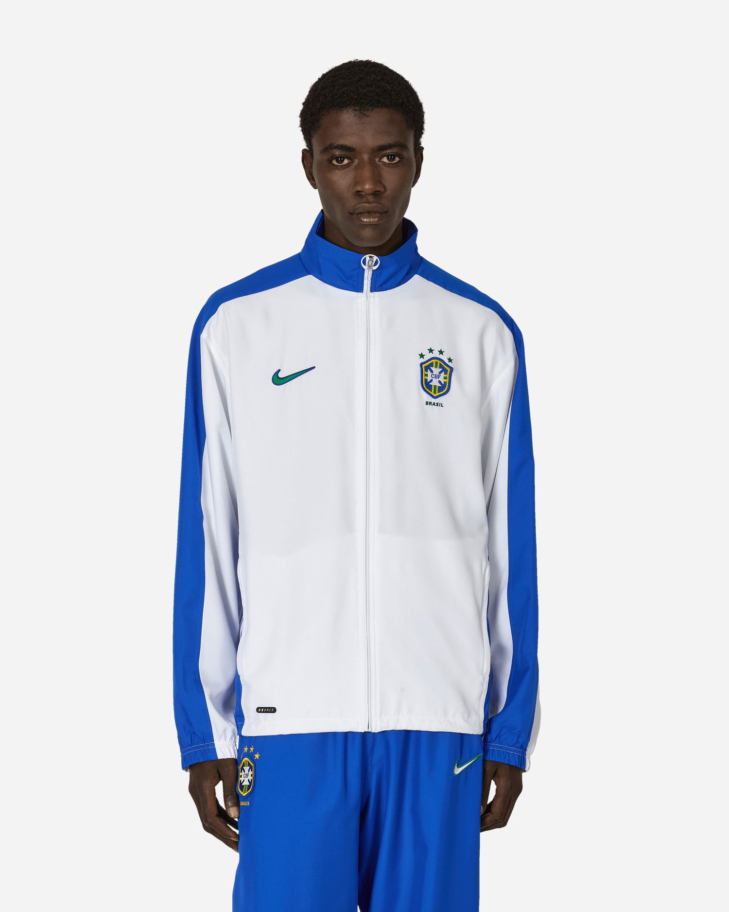 Яке Nike Brazil 1998 Reissue Replica Football Track Jacket White / Lyon Blue Бяло | FZ6681-100, 1
