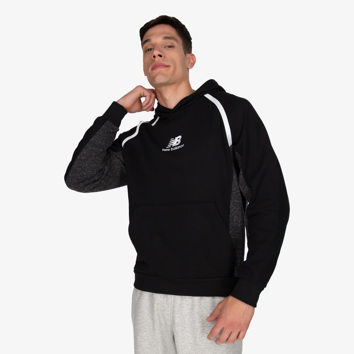 Суитчър New Balance Athletics Amplified NEP Hoodie Черно | MT21525-BK, 0