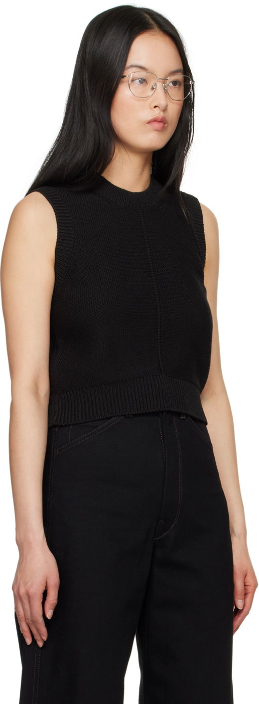 Пуловер LEMAIRE Lemaire Cropped Knit Vest Черно | TO1208 LK1022, 1