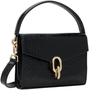 Дамска чанта Anine Bing Mini Colette Croc-Effect Leather Shoulder Bag Черно | A-13-2119-000, 1
