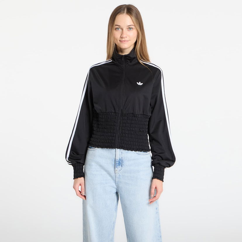 Яке adidas Originals Smocked Fb Tt Full-Zip Track Jacket with 3-Stripes Черно | KD0303