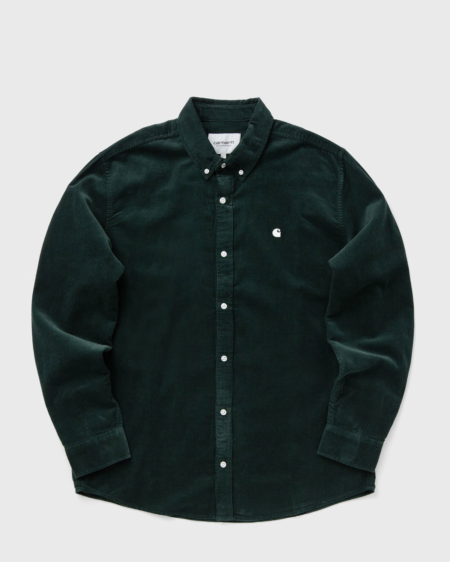 Риза Carhartt WIP Madison Long Sleeve Corduroy Shirt Зелено | I030580-2VO.XX, 1