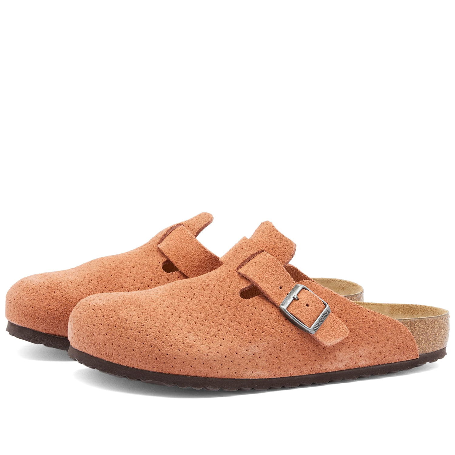 Кецове и обувки Birkenstock Boston Burnt Orange Embossed Dots Бежово | 1027100, 0