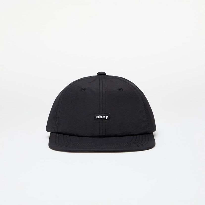 Шапка с козирка OBEY Lowercase Nylon 6 Panel Strapback Black Universal Черно | 100580364-BLK