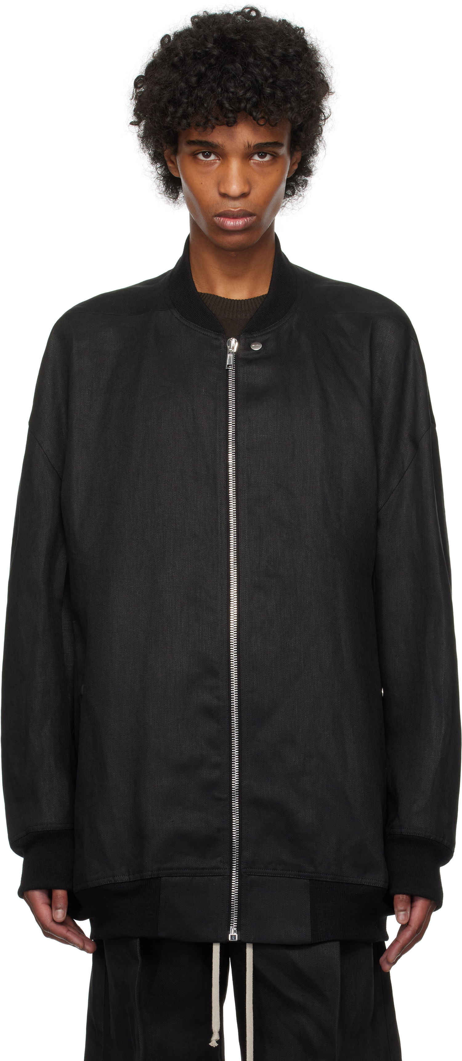 Яке бомбър Rick Owens Rick Owens Hollywood Jumbo Flight Bomber Jacket Черно | RU01E5793 TWL, 0