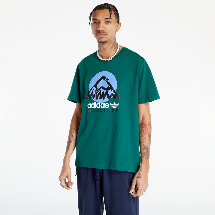 Тениска adidas Originals Adventure Mountain Graphic T-Shirt Зелено | IC2360, 0