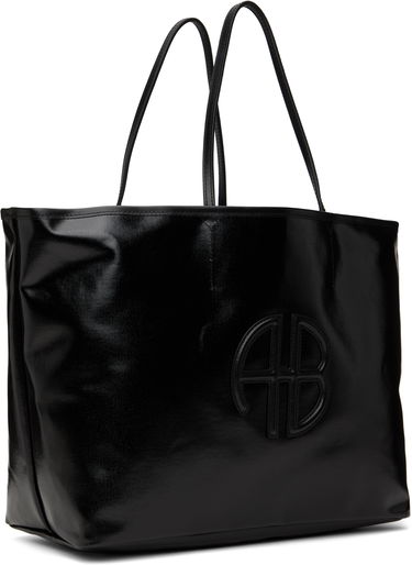 Голяма пазарска чанта Anine Bing Large Logo Tote Bag Черно | A-13-10422-000, 1